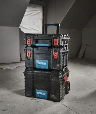 Caja Herramientas con Ruedas 3 Piezas Erbauer