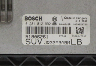 ECU Centralita FIAT SEDICI 51806261 0281012992 33920-79JQ1 3392079JQ1