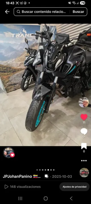 Yamaha MT-07  gris y negro6800