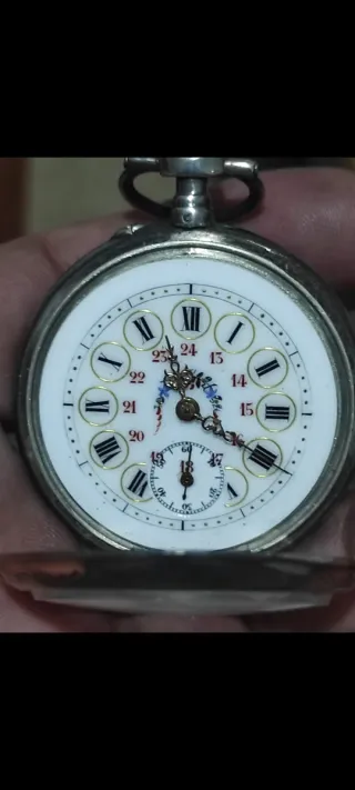 Bonito Reloj Bolsillo Antiguo 45mm