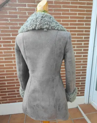 Abrigo gris borrego Londres