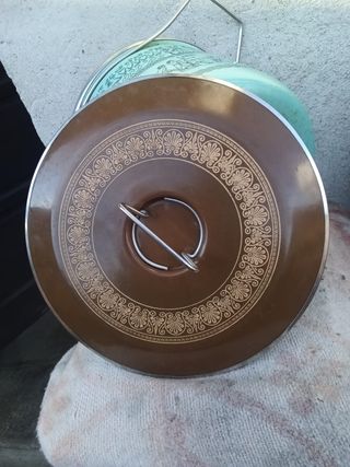 Pentole e coperchi smaltati vintage Siltal