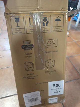 Trituradora de Papel A4 Automática