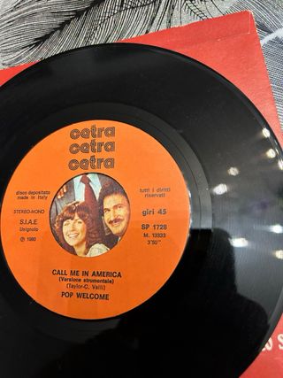 Call Me in America 45 giri sigla i ragazzi del sab
