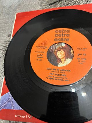 Call Me in America 45 giri sigla i ragazzi del sab