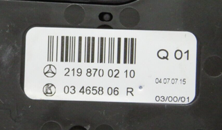 Interruptor Asiento Delantero Derecho MERCEDES-BENZ CLASE CLS 2198700210