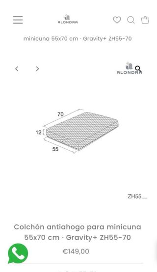 Colchón Minicuna Alondra