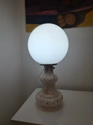 Lampada vintage vetro e metallo