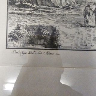 Stampa antica porta romana Milano