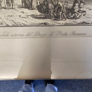 Stampa antica porta romana Milano