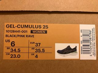 Asics Gel-Cumulus 25 Mujer Negro