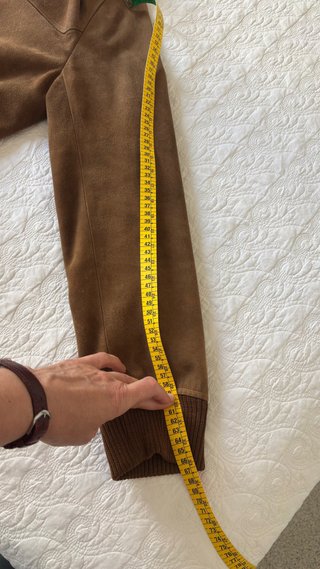 Cazadora de ante marrón