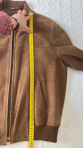 Cazadora de ante marrón