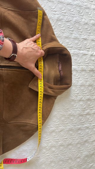 Cazadora de ante marrón