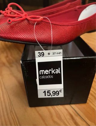 Bailarinas rojas LH by La Mallorquina Talla 39