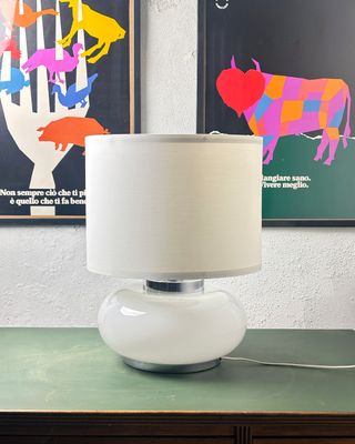 Lampada da tavolo vintage anni '70 doppia luce