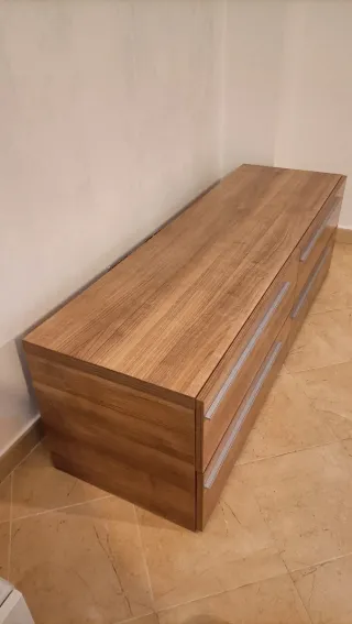 Mueble de salón madera y metal