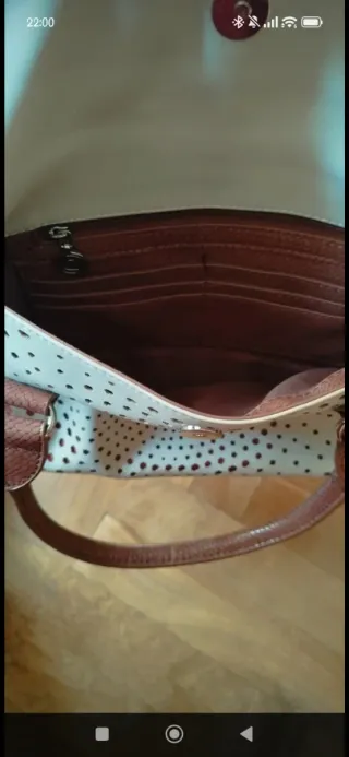 Borsa donna beige e marrone