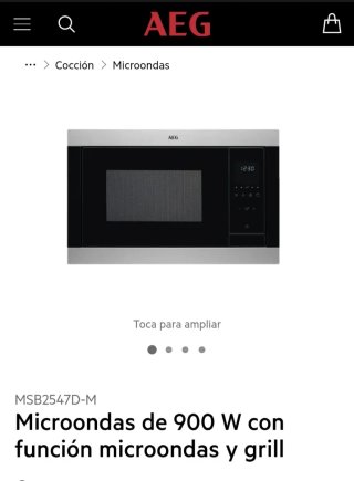 Microondas AEG integrable