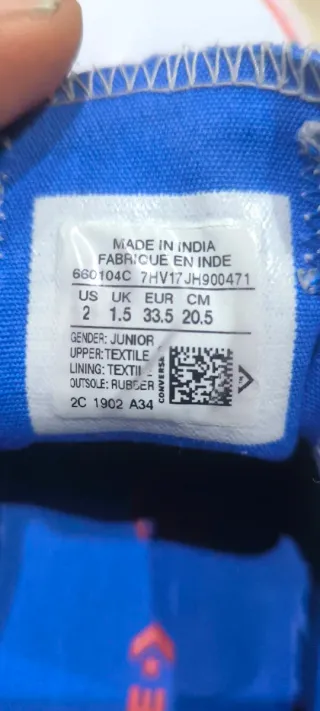 Converse All Star Bambino Blu