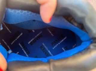Zapatillas seguridad hombre negras y azules nuevas