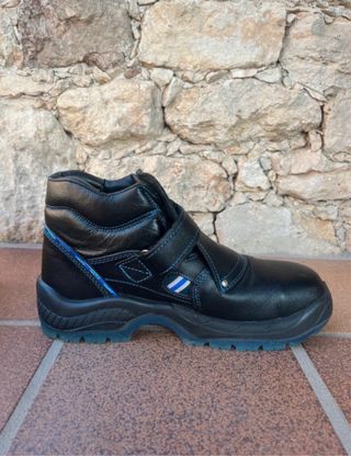 Zapatillas seguridad hombre negras y azules nuevas