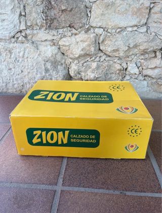 Zapatillas seguridad hombre negras y azules nuevas