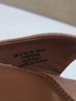 Sandalias ASOS tacón beige y plata T39