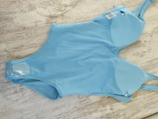 Bañador canalé azul