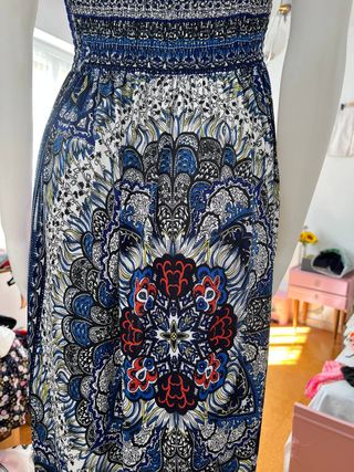 Vestido playero hippie talla L