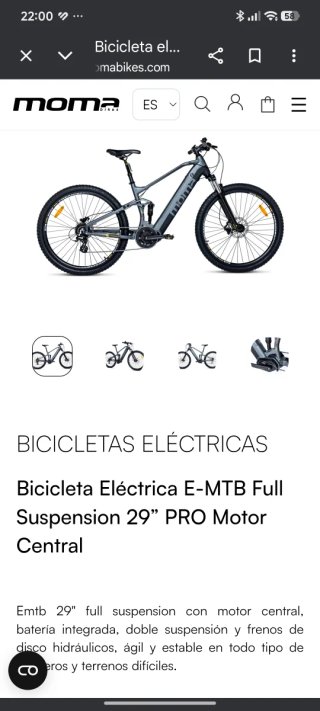 E-MTB Full Suspension 29"Pro. MOTOR CENTRAL.