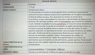 Temario HISTORIA DEL ARTE BACHILLER