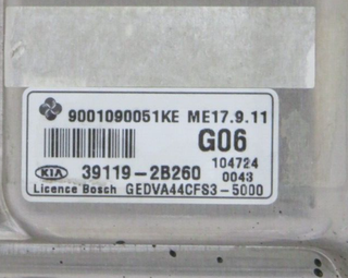 ECU Centralita KIA PRO CEED 391192B260 39119-2B260 GEDV44CFS35000 GEDV44CFS350