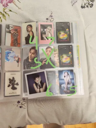Photocards Stray Kids y Blackpink