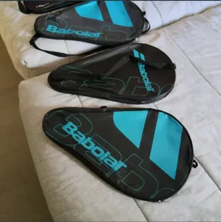 3 Fundas Palas Pádel Babolat Negras/Azules