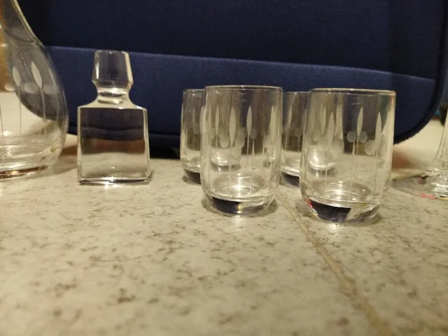 Juego Bohemia Cristal Plata