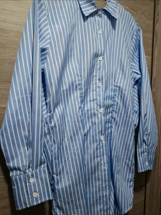 Vestido rayas Shein S espalda descubierta