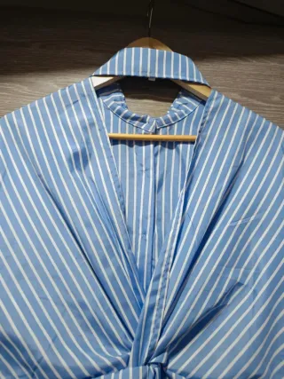 Vestido rayas Shein S espalda descubierta