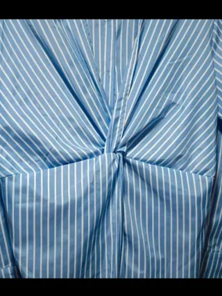 Vestido rayas Shein S espalda descubierta