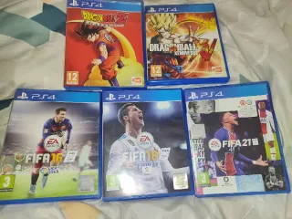 Pack PS4 FIFA 16, 18, 21 + Dragon Ball Z Kakarot