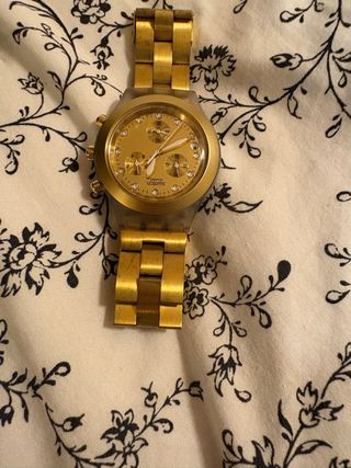 Reloj Swatch Dorado Cronógrafo