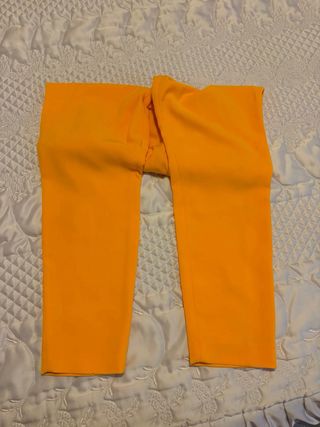 Pantalón Zara Basic Naranja Talla M