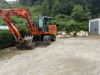 Retro excavadora Hitachi 120 W