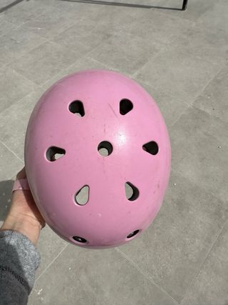 Casco rosa para patinar decathlon