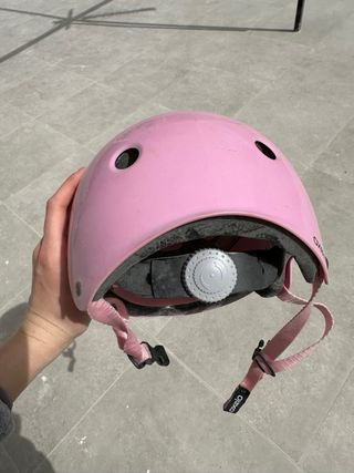 Casco rosa para patinar decathlon