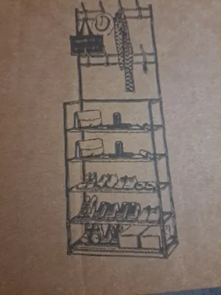 Estantería Metálica y Madera