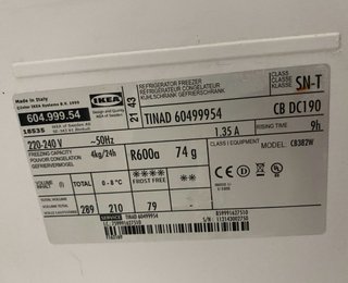 Cajones y estantes nevera IKEA TINAD ( Whirpool)