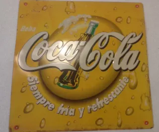 Chapa Coca-Cola Siempre fría y refrescante