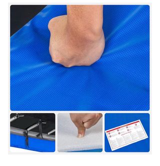 Cojín protector trampolín SONGMICS azul