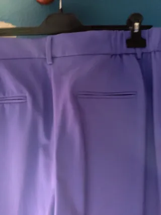 Traje de chaqueta azul mujer